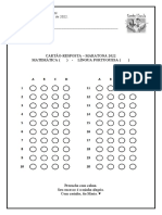 Cartão-Resposta - Maratona 2022