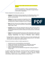 Q: Write A Short Note On Information System. Define Information System and Explain Its Components and Its Role in Business