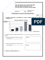 Atividade Avaliativa de Matemática 5º Ano