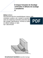 CSA W375-Defauts Soudage Terminologie