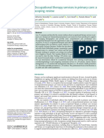 Occupational Therapy Services in Primary Care: A Scoping Review