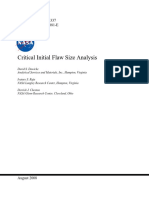 2008-08 Critical Initial Flaw Size Analysis - Dawicke (NASA-TM-2008-215337)