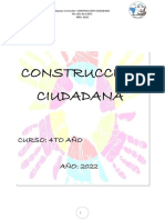 Construcción Ciudadana: Curso: 4to Año