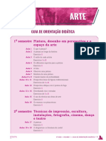 Guia de Orientação Didática: 1 Semestre Pintura, Desenho em Perspectiva e o Espaço Da Arte