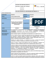 Ficha Pedagógica Proyecto 3 Tercer Año