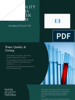 Water Quality Criteria and Water Analysis: Including BOD and COD