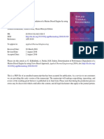 Determination of Performance Degradation of A Marine Diesel Engine by Using Curve Based Approach