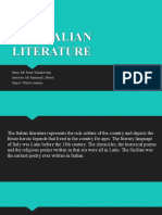 Italian Literature Report