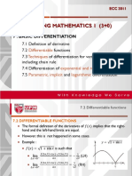 Chap 7 BASIC DIFFERENTIATION (S - Week 9 - 2)