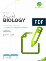 Nucleic Acids - Structure and Replication QP