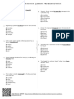 1728 - Advanced Level Synonym Questions Wordpower Test 15