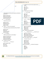 1193 - Pre Intermediate Test 10