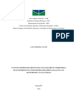 O Uso Do Geoprocessamento para O Planejamento Territorial Do Ecoturismo Nas Comunidades Quilombolas Kalunga No Município de Cavalcante/Go