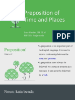 Preposition of Time and Places