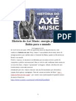 História Do Axé Music