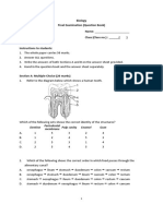 Biology Mock Exam 2012-2013 Final