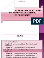 Chapitre 3 La Gestion Budgetaire Des Approvisionnements Et Des Stocks