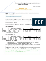 Etude Comparative Entre Deux Différents Fournisseurs de AQL (ALBIS Et TEXSUS)