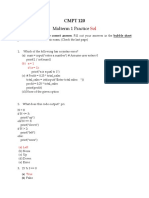 Midterm 1 Practice: CMPT 120