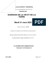 Bac 2023 SVT Jour 2