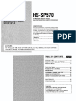 Aiwa HS SP570 Owners Manual