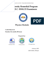 PHYSICS Remedial Course