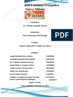 Cuadro Comparativo Codigos de Etica