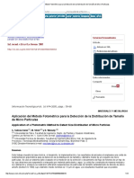 Aplicación Del Método Fotométrico para La Detección de La Distribución de Tamaño de Micro Partículas