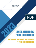 Linemientos para Seminario Privados 2023