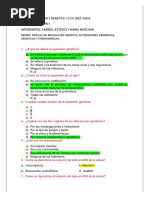 Biologia Celular y Genetica Preguntas PDF