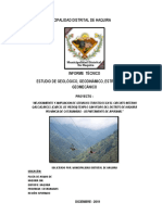 Estudio de Geológico, Geodinámico, Estructural y Geomecánico