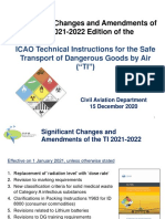 CAD - Significant Changes To ICAO TI Dec 2020