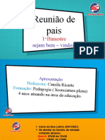 1° Pauta Da Reunião de Pais - 2023 INFA II