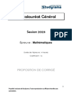 Mathematiques Specialite Mathematiques 2023