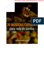 30 Musicas Cifradas para Rodade Samba