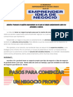 Guia # 3 Emprendimiento Ideas de Negocios