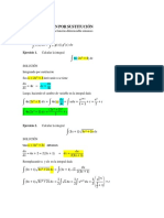 Integral Por Sustitución PDF