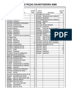 Lista Peças Colheitadeira 2019-1