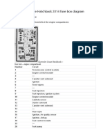 Chevrolet Cruze Hatchback 2014 Fuse Box Diagram