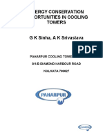  Energy Conservation in Cooling Towers