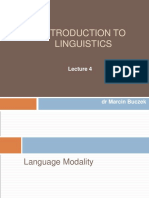 Introduction To Linguistics