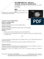 Physique-Chimie DNB 2022 - Session Septembre - Metropole Serie Professionnelle Agricole