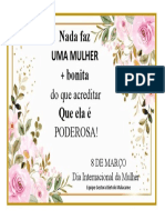 Cartaz Dia Da Mulher