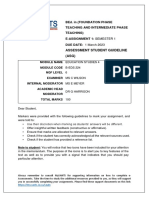 Assessment Student Guideline (ASG)