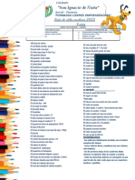 LISTA DE ÚTILES 4 Años PDF