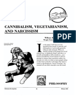 Cannibalism Vegetarianism and Narcissism