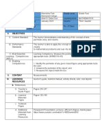 DETAILED LESSON PLAN in Mathematic4