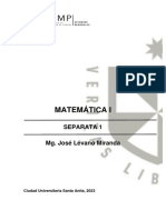 Matemática I - Separata 1