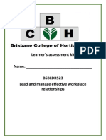 Learner's Assessment Kit BSBLDR523 V1 Jan 2022