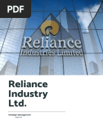 Reliance Strategic Management PDF